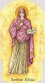 ICONOGRAPHIE CHRÉTIENNE: Sainte SYLVIE de ROME (SYLVIA, SILVIA), veuve