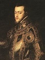 Filippo II (1527-1598), figlio di Carlo V e Isabella del Portogallo. Re ...