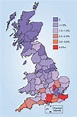 1992 Mad Cow Disease Uk Map - Map
