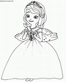 Dibujos de la Princesa Sofía (Princesa Disney) para Colorear