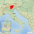 StepMap - trento map - Landkarte für Italy