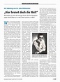 60. Todestag von Dr. John Rittmeister: „Hier brennt doch die Welt“