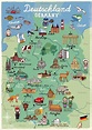 Mapa de turismo de Alemania - Mapa de destinos turísticos de Alemania ...