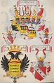 Fünf Wappen der Adelsgeschlecht Five Coats of Arms of German Nobility ...