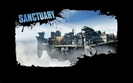 an image of a game screen with the title sanctuary written on it