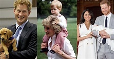 La evolución del príncipe Harry en fotos: de joven rebelde a padre ...