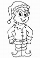 Dibujos de Elfo Navideño 3 para Colorear para Colorear, Pintar e ...