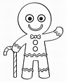 Free Printable Gingerbread Coloring Pages - Printable Templates