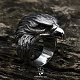 The eagle sterling silver ring silver jewelry mens ring eagle | Etsy
