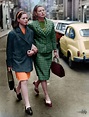 Hollywood Swedish actress Ingrid Bergman (1915-1982) with her daughter ...