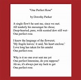 Poem - "One Perfect Rose" - Dorothy Parker | Dorothy parker poems ...