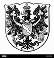 Heráldica, escudo de armas, Alemania, Provincia del Rin de Prusia ...
