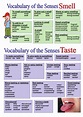Vocabulary of the Senses - Smell and Taste by imwells - Teaching ...
