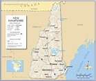 Map of New Hampshire State, USA - Nations Online Project