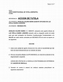 MODELO ACCION DE TUTELA - Señor JUEZ CONSTITUCIONAL DE TUTELA (REPARTO ...