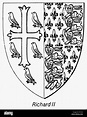Ricardo II (1367-1400). /NKing de Inglaterra, 1377-1399. /Nel escudo de ...