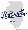 Map of Belleville, IL, Illinois