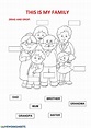My family: Family members ficha en pdf | Material escolar en ingles ...