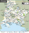 Map of Long Beach City, California
