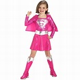 Girl's Deluxe Pink Supergirl Halloween Costume - Walmart.com - Walmart.com