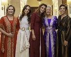 Jordan's Princess Iman wears lace Dior gown and tiara to marry Jameel ...