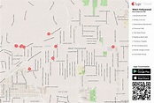 West Hollywood Printable Tourist Map | Sygic Travel