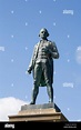 Captain Cook Monument, Whitby, UK. Bronze sculpture by John Tweed ...