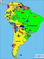 Languages of South America. Interesting spots of small local languages ...