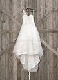 Rustic Barn Door Window Floral Wedding White Dress Stock Photo - Image ...