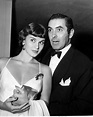 Linda Christian and Tyrone Power arriving at a Hollywood party ...