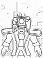 Titan Cameraman Color Page - Free Printable Coloring Pages