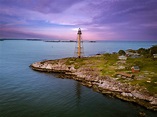 Marblehead Lighthouse Massachusetts Aerial Photography - Etsy.de
