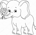 Dibujos Para Colorear Elefantes Bebes - Dibujos Para Colorear Y Pintar