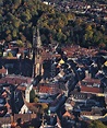 Luftaufnahme Freiburg im Breisgau - Altstadtbereich und ...