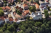 Luftbild Leisnig - Stadtansicht vom Innenstadtbereich am Schlossberg in ...