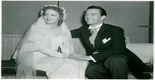 Kathryn Adams and Hugh Beaumont on their Wedding Day, 1941 : OldSchoolCool