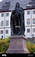 Monument Herzog Ernst, der Fromme in front of Schloss Friedenstein ...