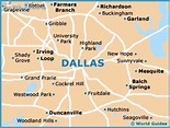Dallas Map Tourist Attractions - TravelsFinders.Com