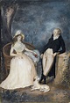 Goethe and Charlotte von Stein in conversation; late 18th century ...