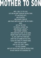 Mother to Son Poem by Langston Hughes Mother to Son Poem - Etsy