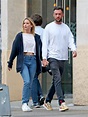 Jennifer Lawrence and boyfriend Cooke Maroney hold hands