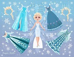 Disney’s Frozen Printable Paper Dolls | Frozen paper dolls, Disney ...