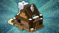 How to Build a Winter House | Minecraft - YouTube