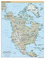 Map North America Major Cities