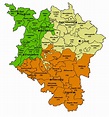 Forstbezirke und Reviere / Landkreis Calw