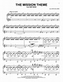 John Williams "The Mission Theme" Sheet Music Notes, Chords | Piano ...