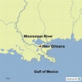StepMap - Lage von New Orleans - Landkarte für USA