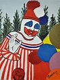 J W Gacy's chilling paintings of clowns go up for auction | Daily Mail ...