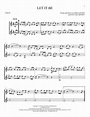The Beatles "Let It Be" Sheet Music Notes | Download Printable PDF ...
