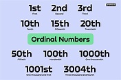 How To Use Ordinal Number In English Correctly